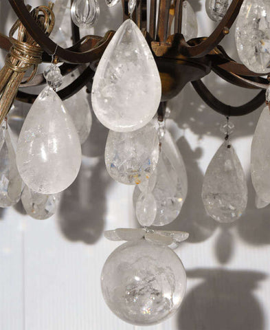 crystal rock chandelier