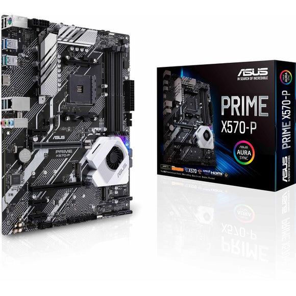 Asus Prime X570-P Desktop Motherboard - AMD Chipset - Socket AM4 - ATX