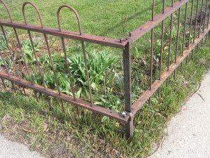 Rusty Wrought Iron Fence