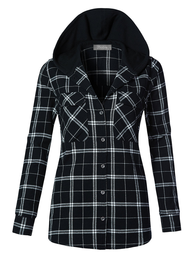 oversized flannel hoodie