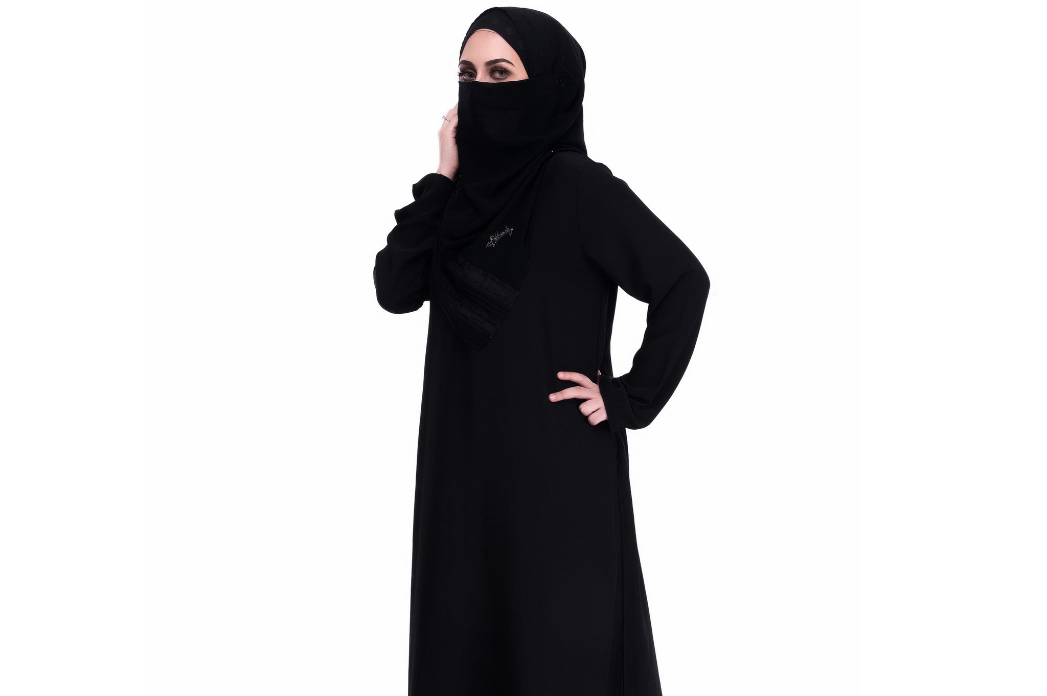 Saif Plain Black High Quality Soft Classic Saudi Style 