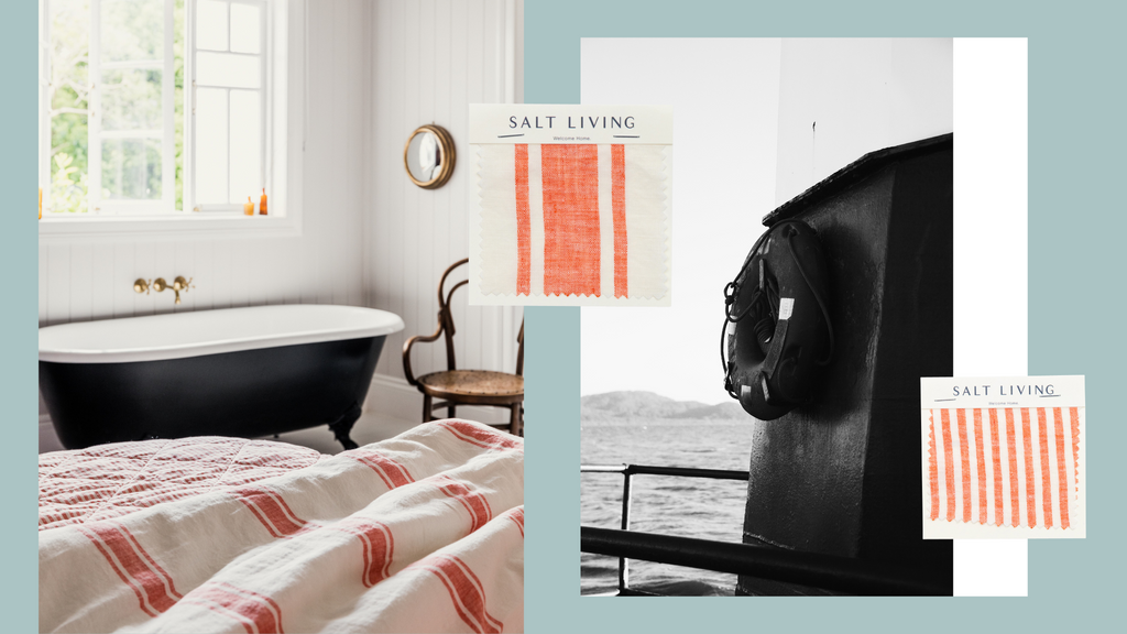 Red Coral Bed Linen by Salt Living