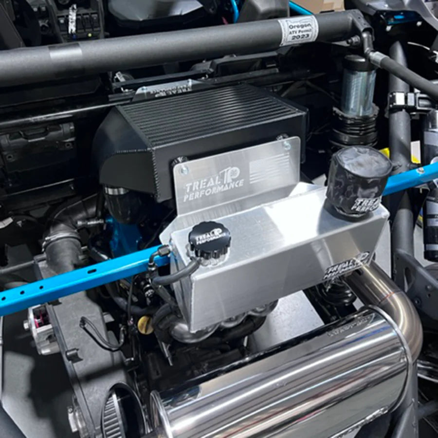 TREAL PERFORMANCE 2017-2023 CAN-AM X3 COOLANT RESERVOIR OIL CATCH CAN COMBO TANK