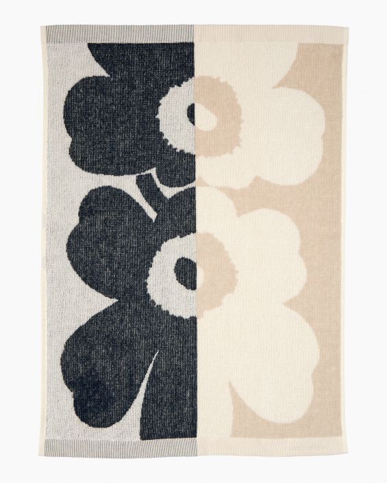 Marimekko Navy Stripe Hand Towel Cotton Terry – Kiitos Living by Design