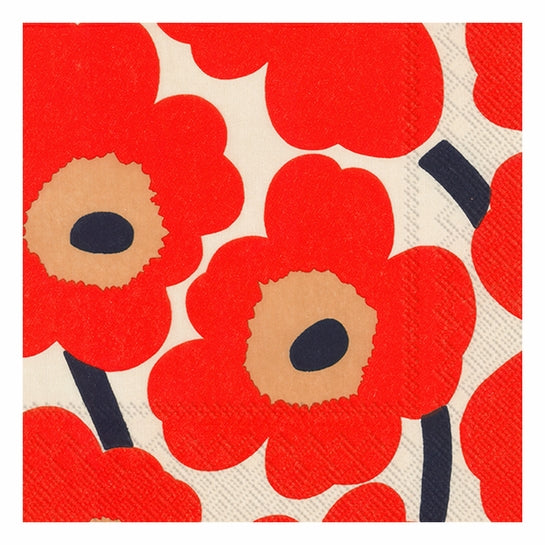 Marimekko Table Napkin (Paper) Orange – Kiitos Living by Design