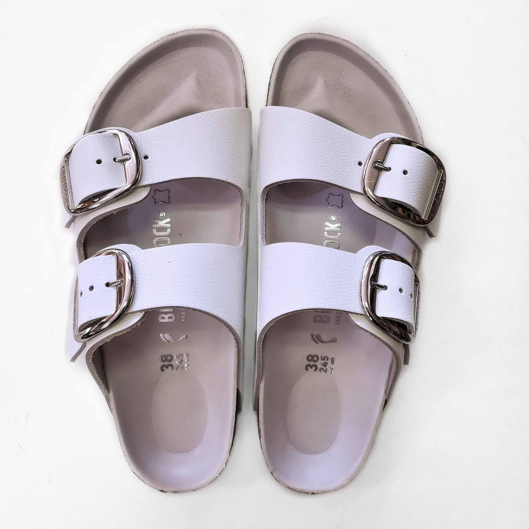 birkenstock arizona white leather