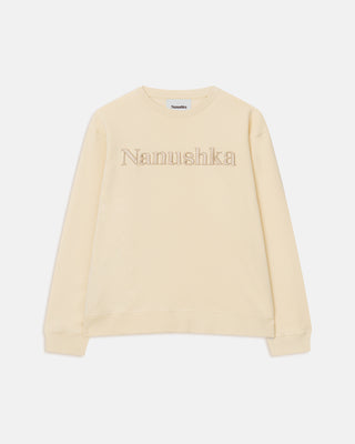 Nanushka - Tristo - Patch Pocket Denim Overshirt - Natural Monogram