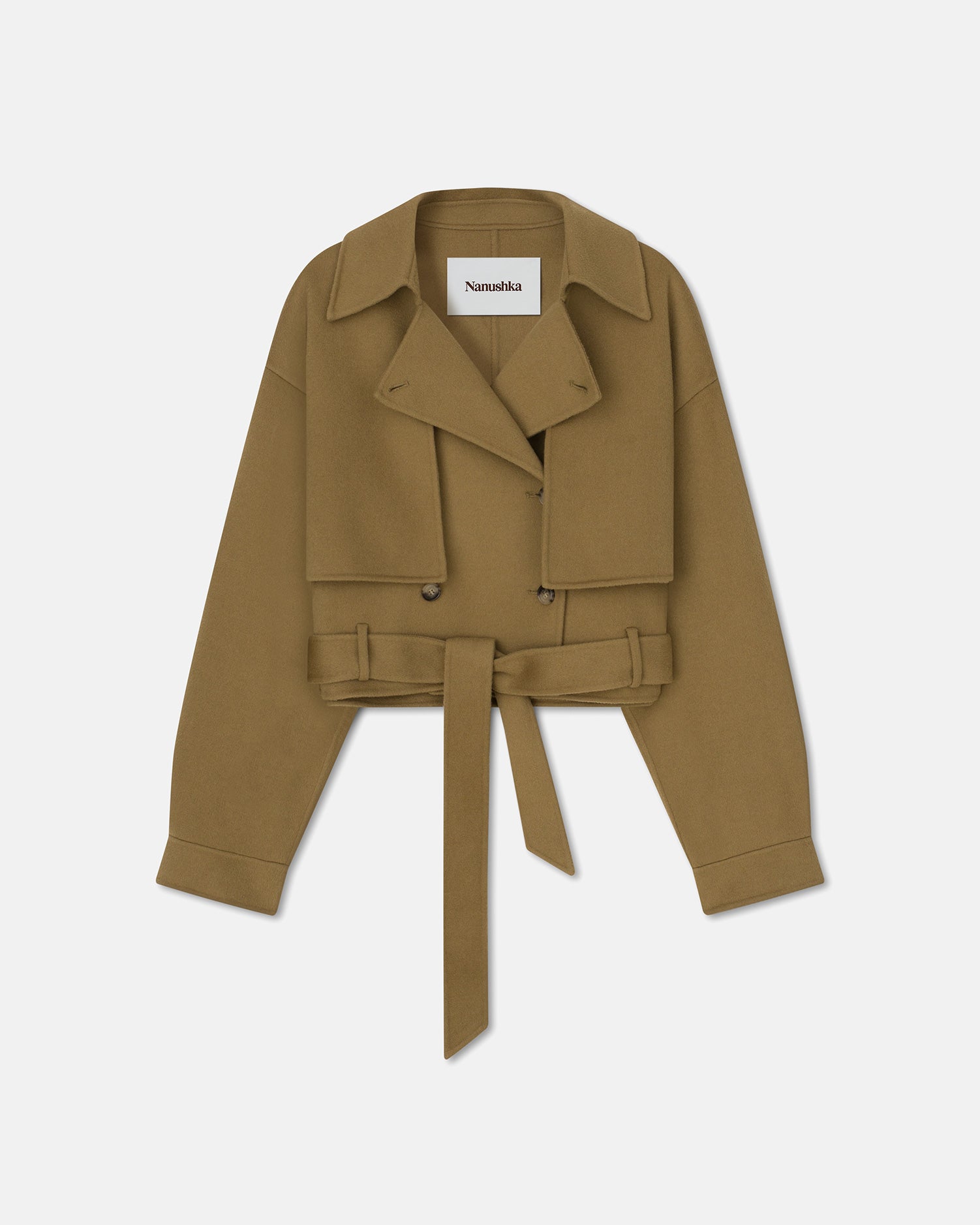 Satoyo - Wool And Silk-Blend Jacket - Khaki Double Wool