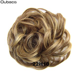 Oubeca Synthetic Flexible Hair Buns Curly Scrunchy Chignon Elastic Messy Wavy Scrunchies Wrap For Ponytail Extensions For Women - Presidential Brand (R)