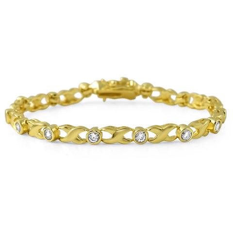 Gold Tone Roman Wreath Fashion Bracelet – Jewelure