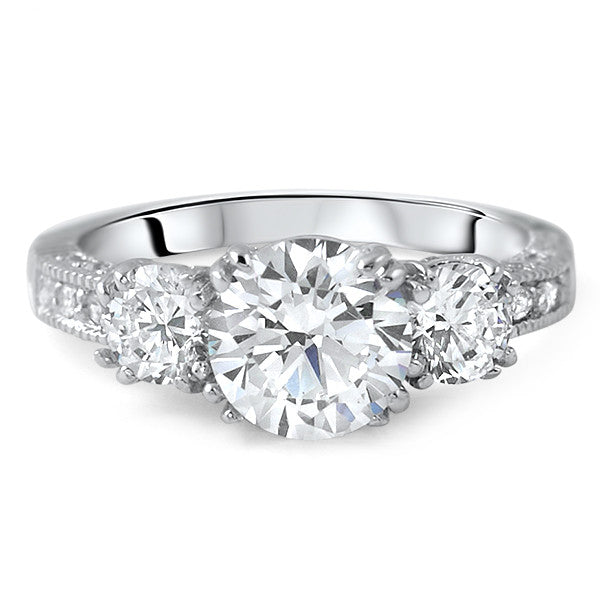 Sterling SIlver Fancy /& CZ Ring.