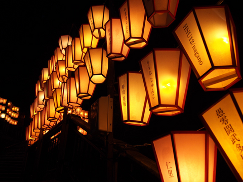 Japanese bonbori lanterns