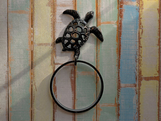 Sea Turtle Iron Towel Hook for Bathroom – Fleur De Lis Junkie