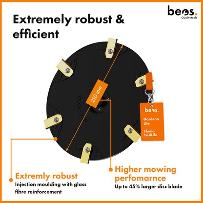 beos® PREMIUM Messerteller für 6x Klingen - Gardena Sileno Life & Gardena Sileno+ & Flymo EasiLife - beos-tools