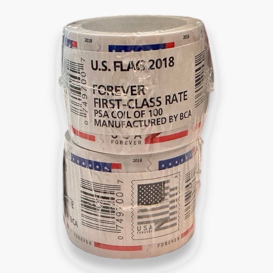 10) 100 Ct Roll Forever Stamps - 2018 USPS First-Class Mail Postage S –  StampChest