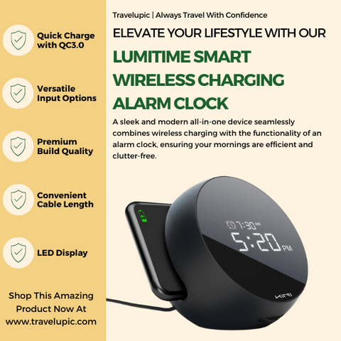 Lumitime Smart Wireless Charging Alarm Clock