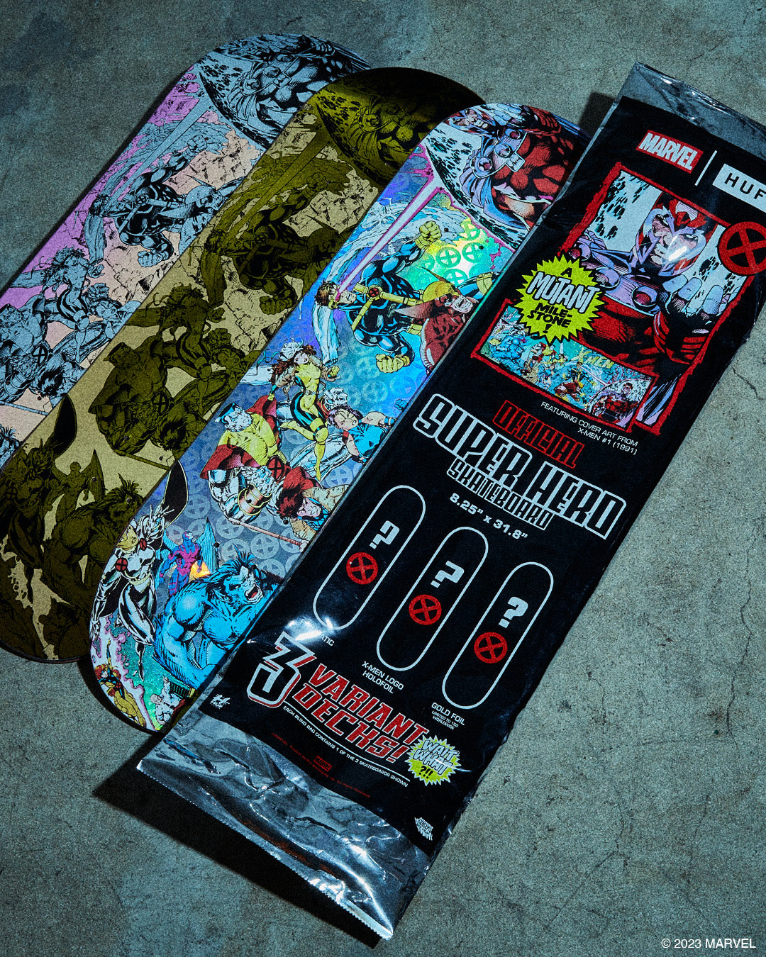 今季ブランド HUF X X-MEN BLIND デッキ DECK BAG スケートボード 