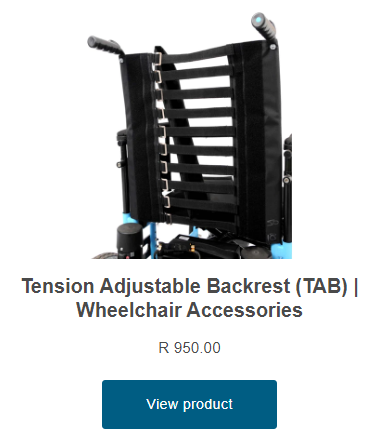 Sheer Mobility | Wheelchair Accessories | Tension Adjustable Backrest TAB