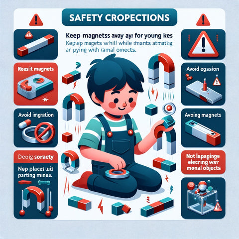 Veiligheidsmaatregelen om te nemen tijdens het spelen met magneten