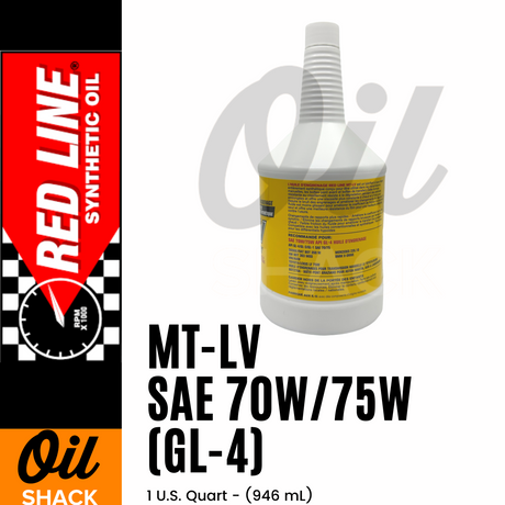 RED LINE 75W85 GL-5 GEAR OIL (1 QUART) – Oil Shack