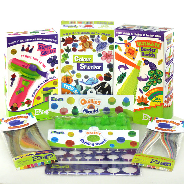 Imagimake 3-in-1 Awesome craft Kit - Kids Arts and crafts - Arts and crafts  for Kids Ages 6-8 - Air Dry clay, Paper Quilling Kit