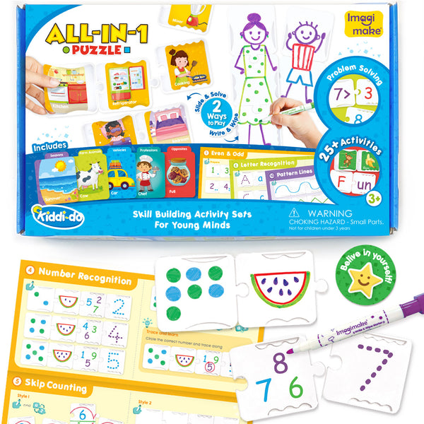 Imagimake My First Craft Kit - Scissor Activity Book, Origami, Art & Craft  Set for 3+ Kids