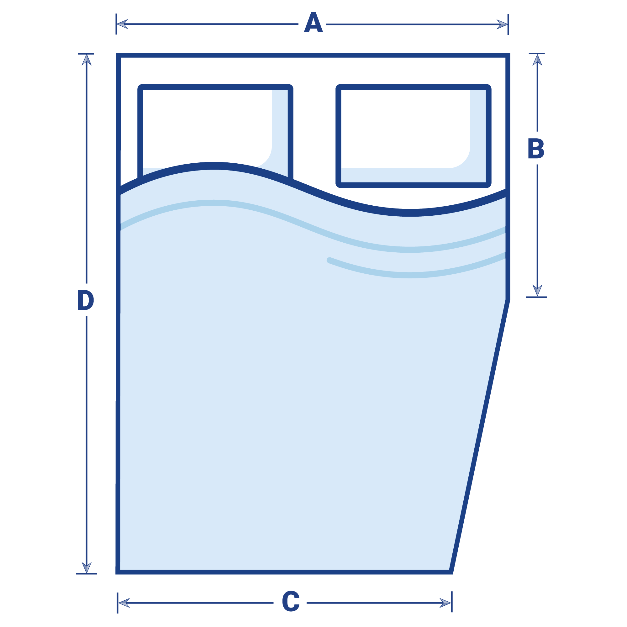Image showing where to measure your mattress