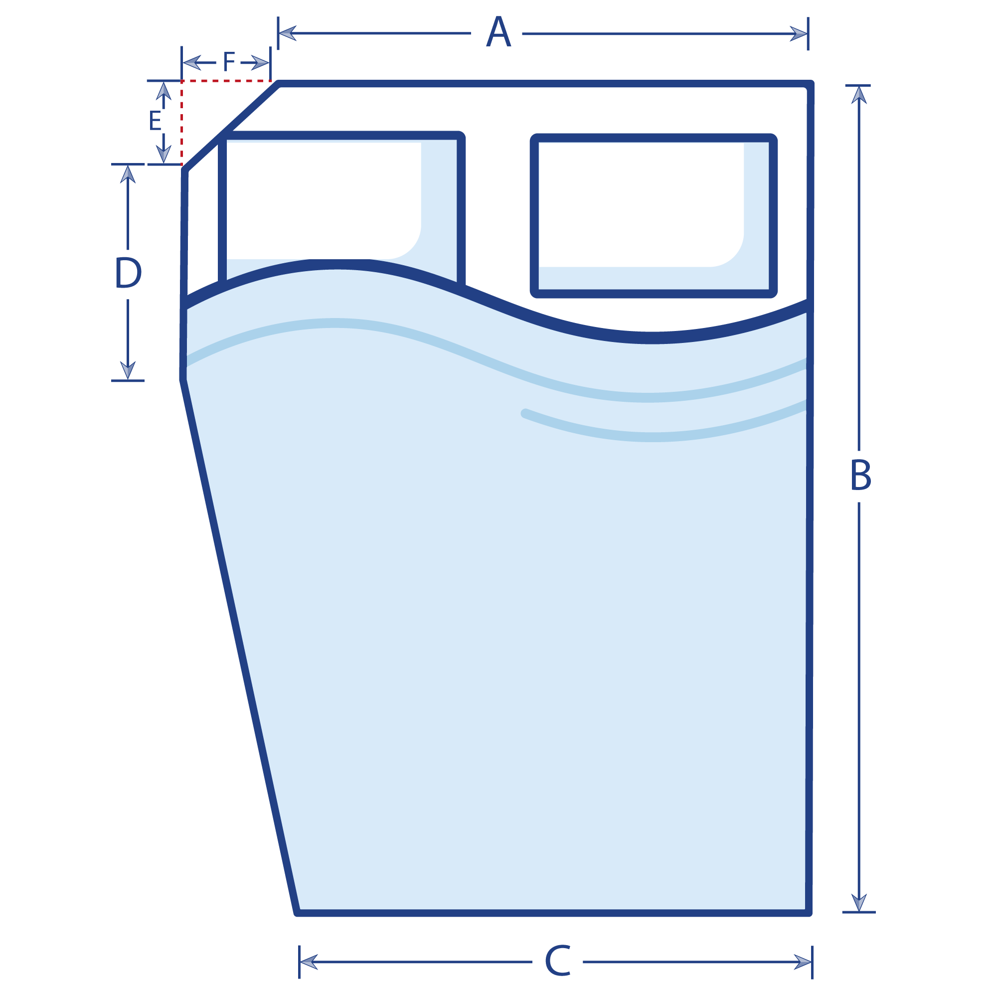 Image showing where to measure your mattress