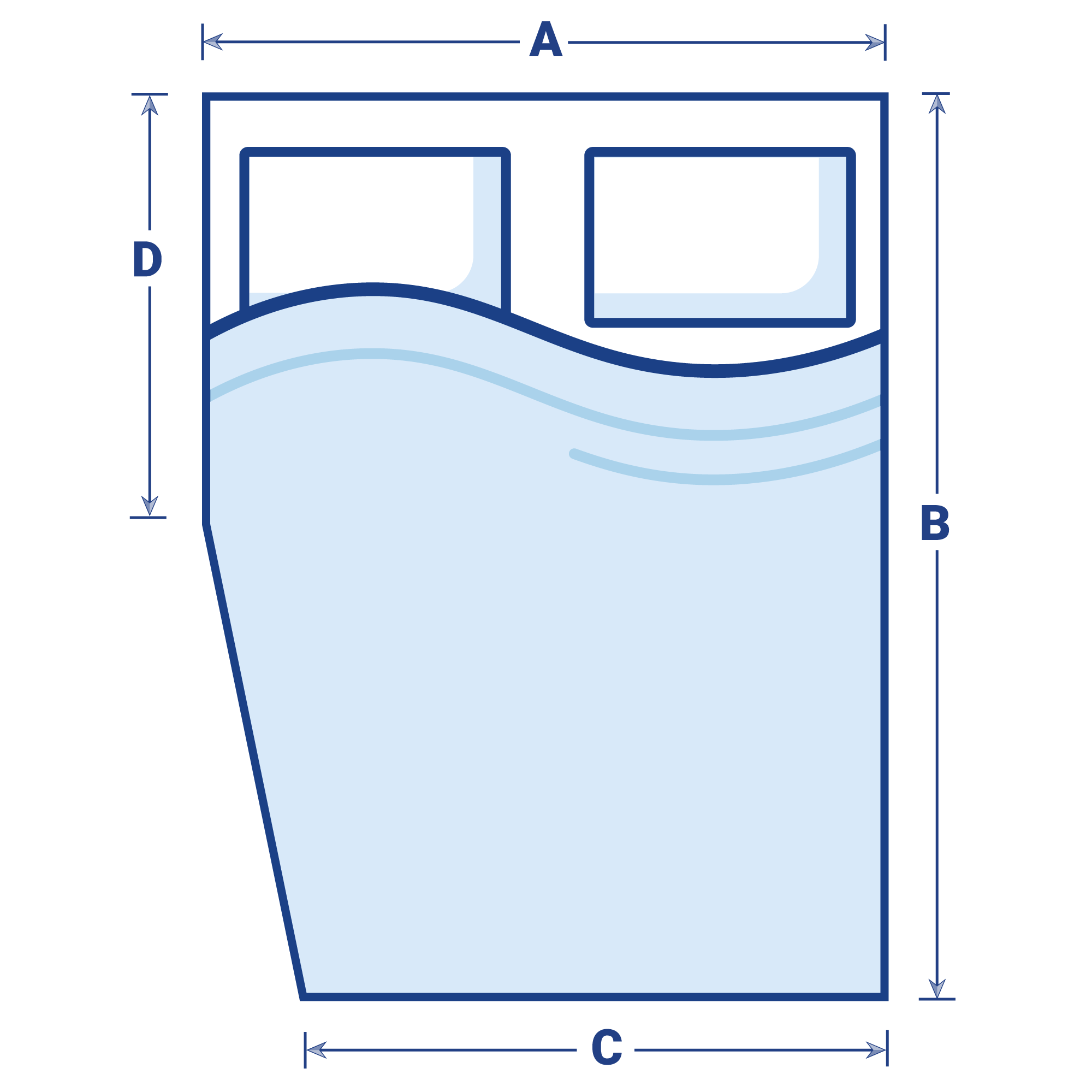 Image showing where to measure your mattress