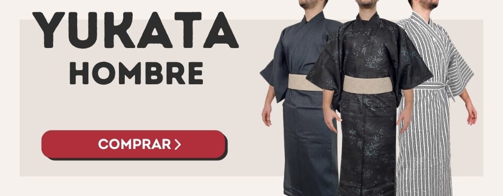 Kimono yukata Japonés Hombre