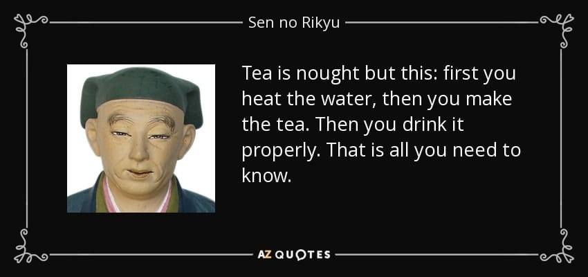 Sen No Rikyu, maestro del té