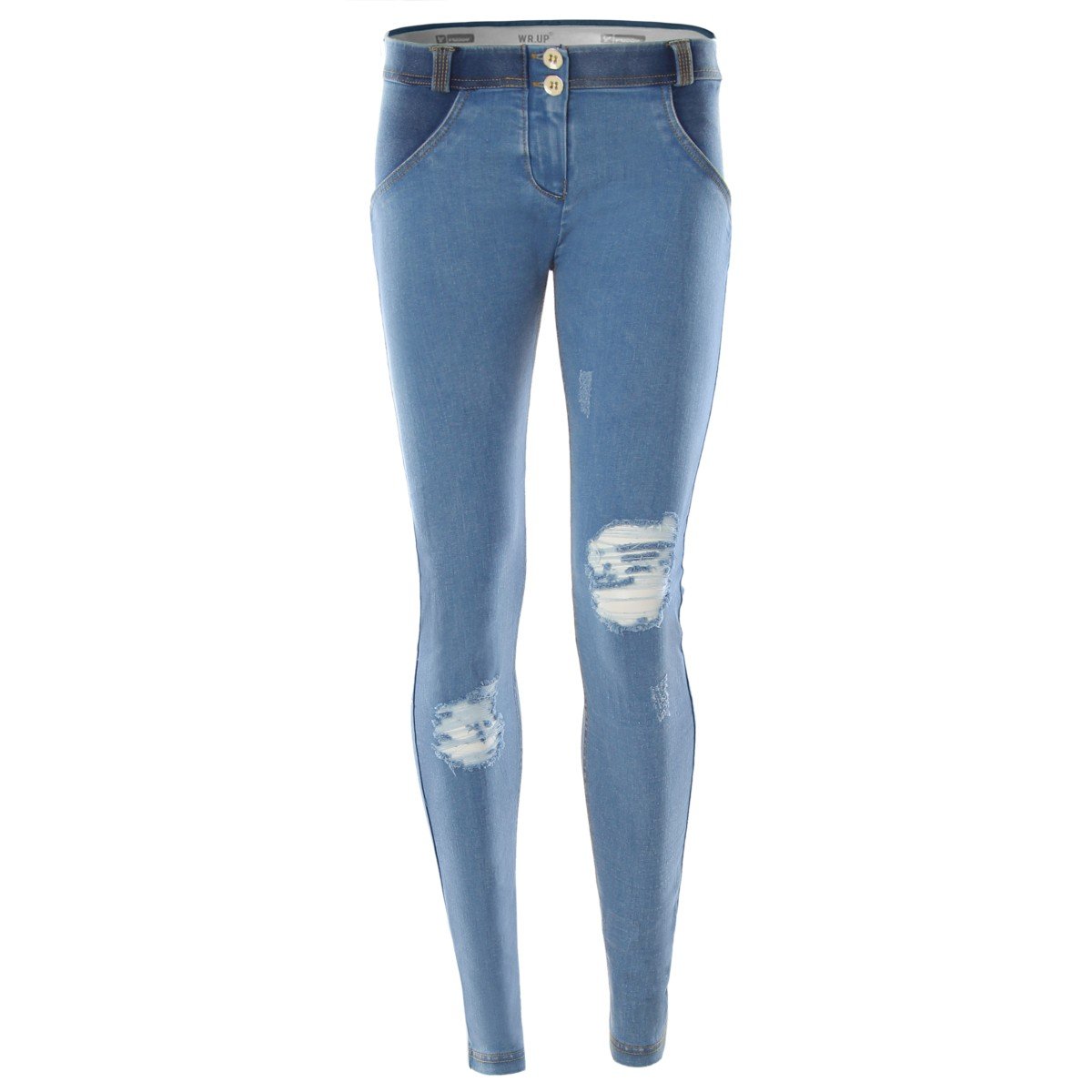 Freddy WR.UP® Patchwork Denim Effect Pushup Pants, Tight Fitting ...