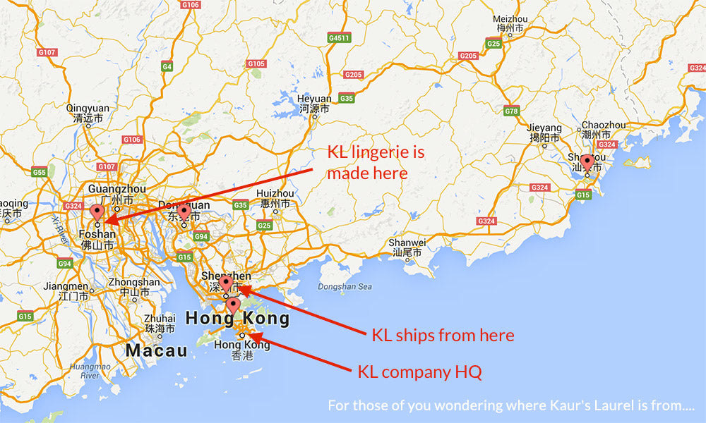 Lingerie Manufacturing and Production hotspots in China
