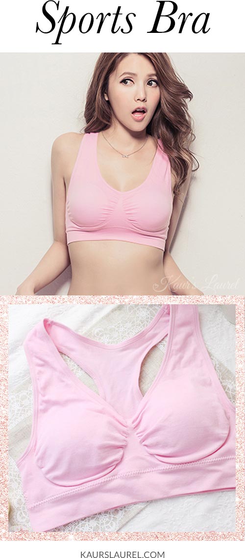 Cute sports bra pink
