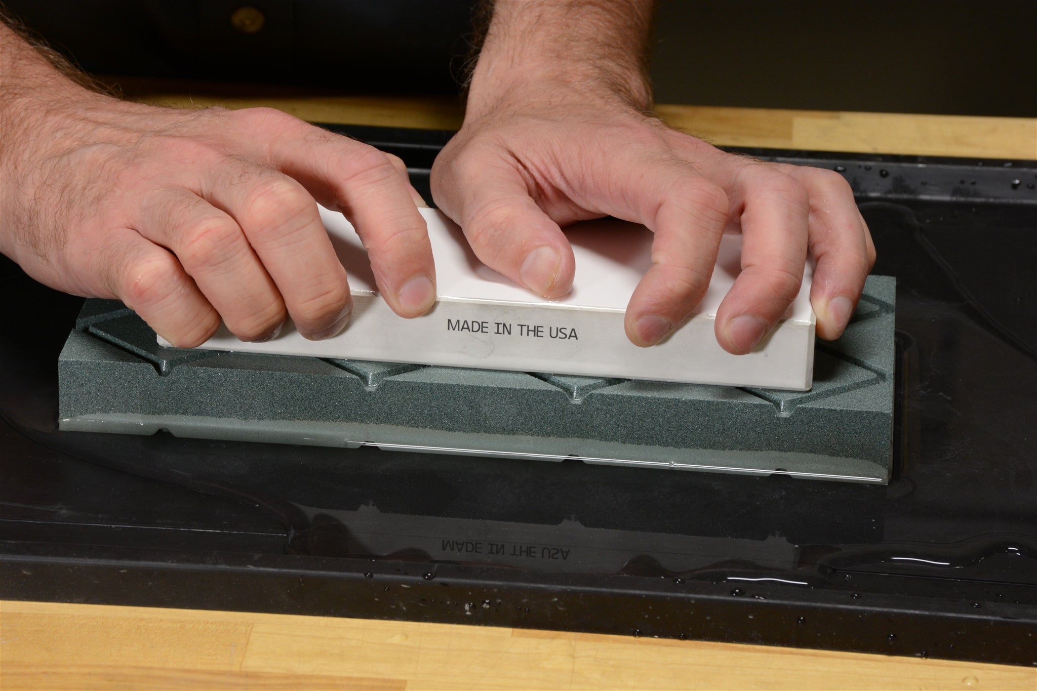 Double-Time Flattening Stone In Use Photo