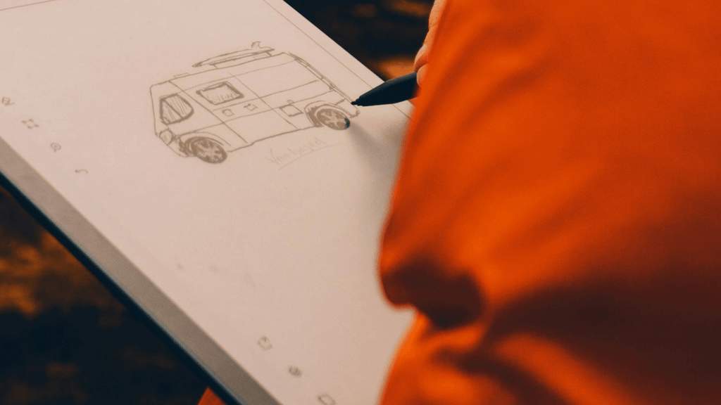 première planification de la conversion d'une camionnette