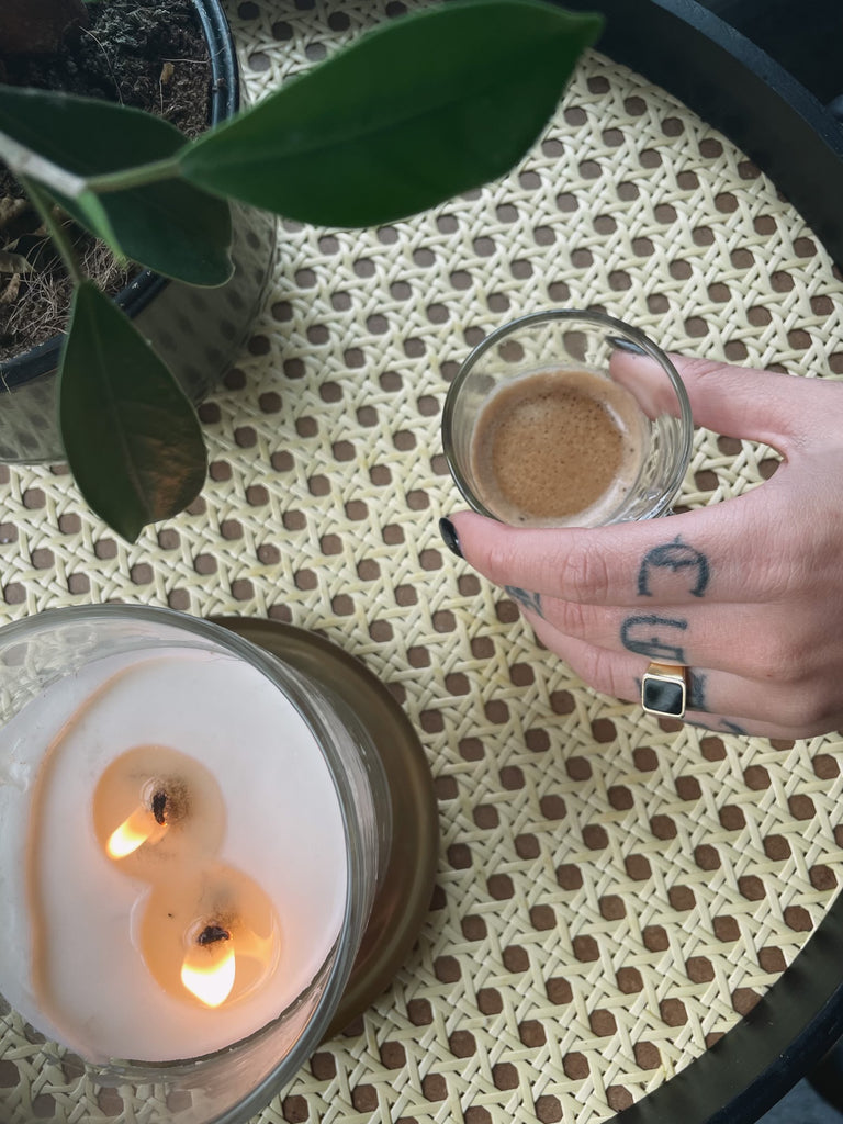 espresso and Marlowe ring