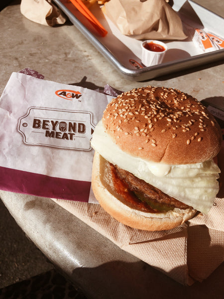 beyond meat burger by A&w