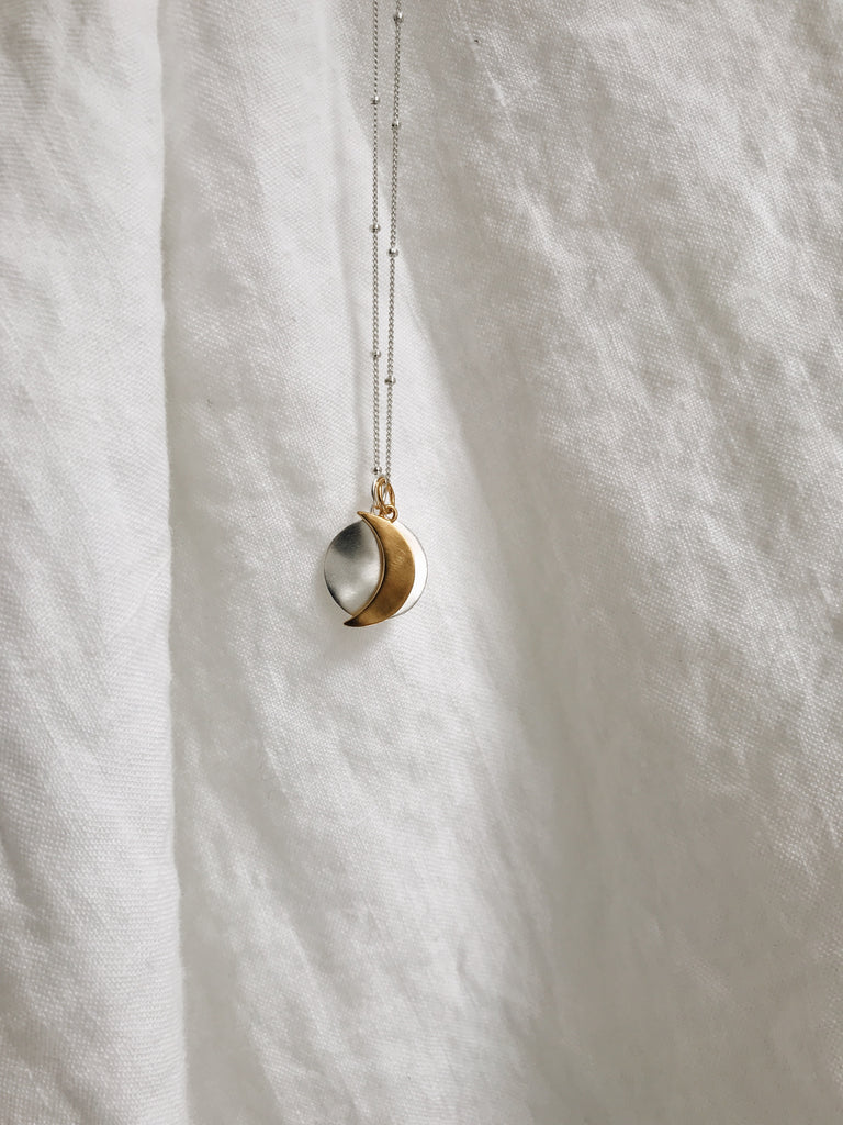 the Luna pendant with added crescent moon