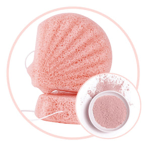 Konjac Sponge - rosa Tonerde