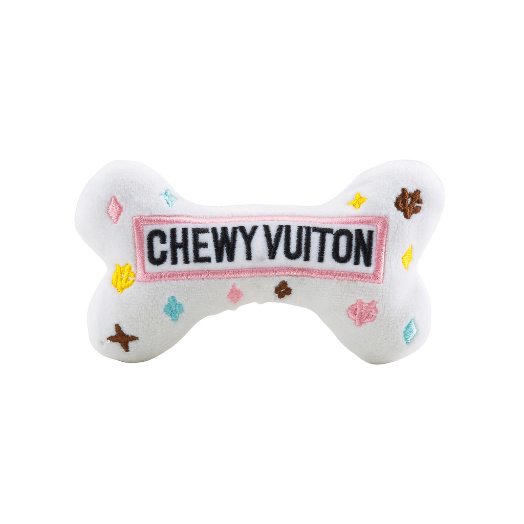 Chewy Vuiton Chic: Parody Designer Plush Dog Toys for Stylish Pups