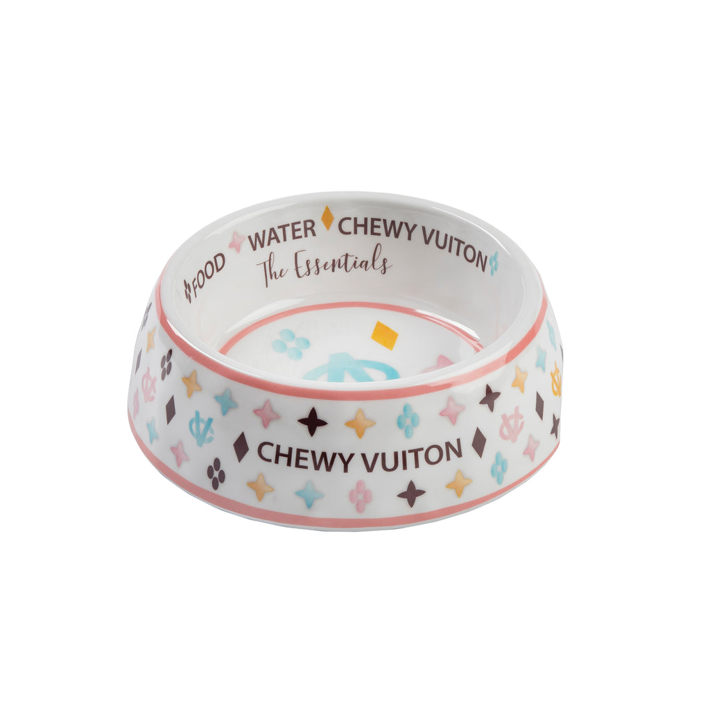 White Chewy Vuiton — Two Bostons