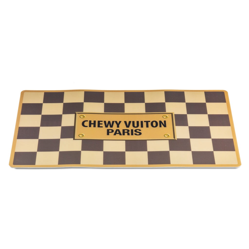 Chewy Vuitton Designer Dog Bowls - Supreme Dog Garage