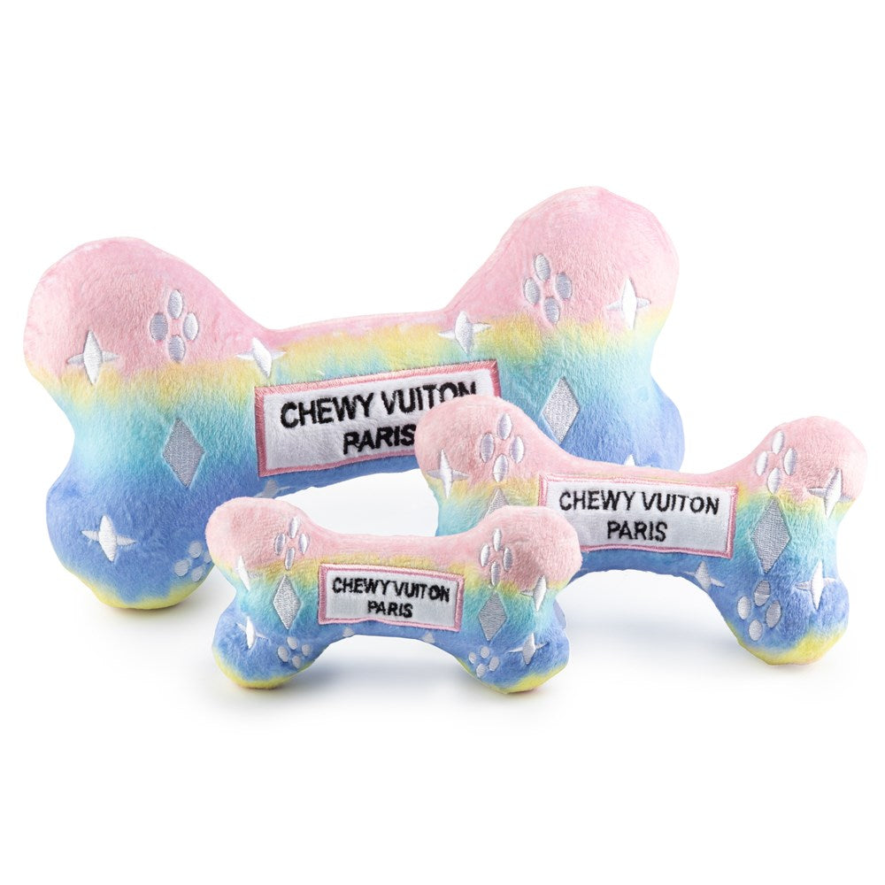 White Chewy Vuiton Bone Dog Toy – Coco & Pud