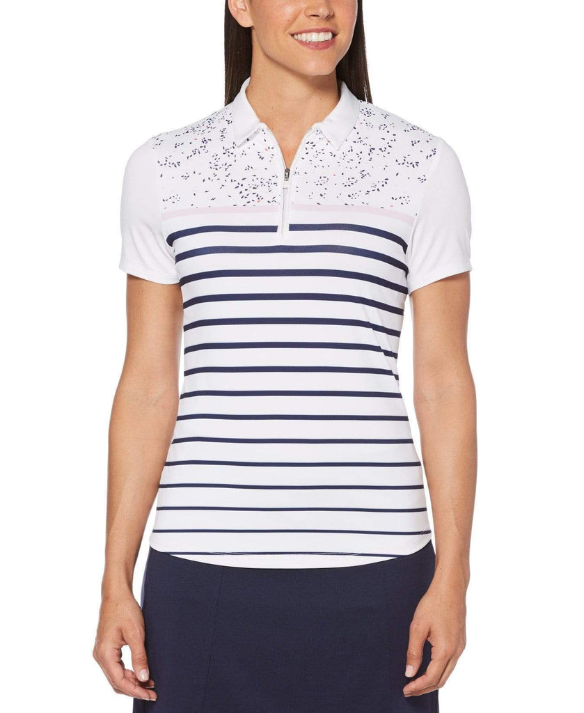 patterned polo shirts womens