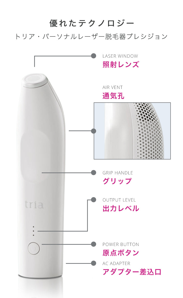 トリア パーソナルレーザー脱毛器 tria BEAUTY トリアビューティ