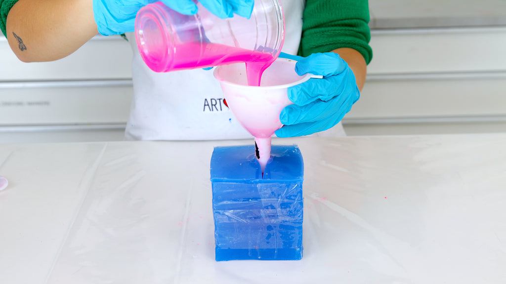 Mold Making Material: One-Part vs. Two-Part Molds- pouring spout is a void in the cured molding