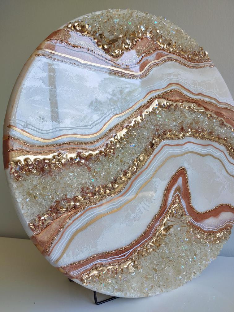 Quia Z Atkinson resin art geodes how to create a resin geode