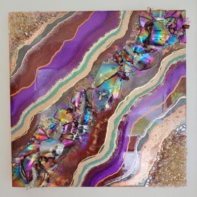 how difficult is it to make resin geode art?