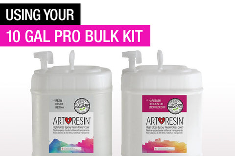 Buy Bulk Epoxy Resin - ArtResin's 10 Gallon Pro Bulk Kit